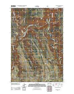 Rondowa Oregon Historical topographic map, 1:24000 scale, 7.5 X 7.5 Minute, Year 2011