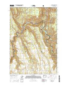 Rondowa Oregon Current topographic map, 1:24000 scale, 7.5 X 7.5 Minute, Year 2014