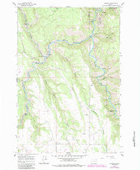Rondowa Oregon Historical topographic map, 1:24000 scale, 7.5 X 7.5 Minute, Year 1964