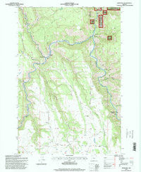 Rondowa Oregon Historical topographic map, 1:24000 scale, 7.5 X 7.5 Minute, Year 1995