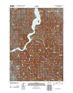 Rooster Comb Oregon Historical topographic map, 1:24000 scale, 7.5 X 7.5 Minute, Year 2011