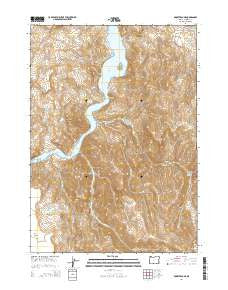 Rooster Comb Oregon Current topographic map, 1:24000 scale, 7.5 X 7.5 Minute, Year 2014