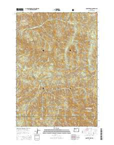Rooster Rock Oregon Current topographic map, 1:24000 scale, 7.5 X 7.5 Minute, Year 2014