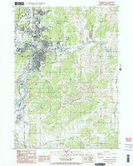 Roseburg East Oregon Historical topographic map, 1:24000 scale, 7.5 X 7.5 Minute, Year 1987