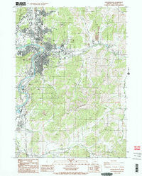 Roseburg East Oregon Historical topographic map, 1:24000 scale, 7.5 X 7.5 Minute, Year 1987