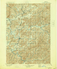 Roseburg Oregon Historical topographic map, 1:125000 scale, 30 X 30 Minute, Year 1900