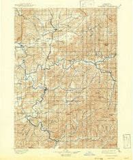 Roseburg Oregon Historical topographic map, 1:125000 scale, 30 X 30 Minute, Year 1900