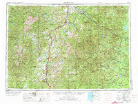 Roseburg Oregon Historical topographic map, 1:250000 scale, 1 X 2 Degree, Year 1958