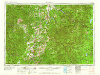 Roseburg Oregon Historical topographic map, 1:250000 scale, 1 X 2 Degree, Year 1958