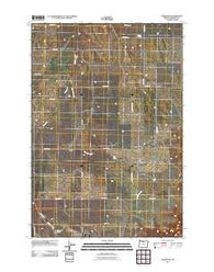 Rosebush Oregon Historical topographic map, 1:24000 scale, 7.5 X 7.5 Minute, Year 2011