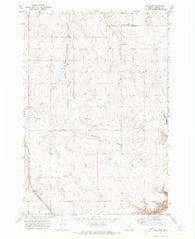 Rosebush Oregon Historical topographic map, 1:24000 scale, 7.5 X 7.5 Minute, Year 1970