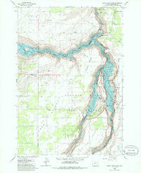 Round Butte Dam Oregon Historical topographic map, 1:24000 scale, 7.5 X 7.5 Minute, Year 1985
