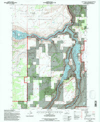 Round Butte Dam Oregon Historical topographic map, 1:24000 scale, 7.5 X 7.5 Minute, Year 1992