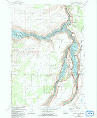 Round Butte Dam Oregon Historical topographic map, 1:24000 scale, 7.5 X 7.5 Minute, Year 1985