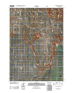 Round Butte Oregon Historical topographic map, 1:24000 scale, 7.5 X 7.5 Minute, Year 2011
