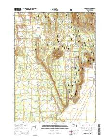 Round Butte Oregon Current topographic map, 1:24000 scale, 7.5 X 7.5 Minute, Year 2014
