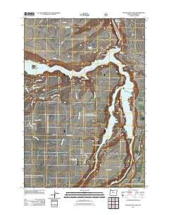 Round Butte Dam Oregon Historical topographic map, 1:24000 scale, 7.5 X 7.5 Minute, Year 2011