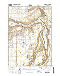 Round Butte Dam Oregon Current topographic map, 1:24000 scale, 7.5 X 7.5 Minute, Year 2014