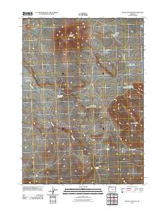 Round Top Butte Oregon Historical topographic map, 1:24000 scale, 7.5 X 7.5 Minute, Year 2011