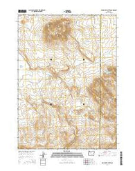 Round Top Butte Oregon Current topographic map, 1:24000 scale, 7.5 X 7.5 Minute, Year 2014