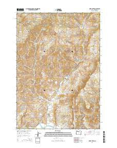 Rowe Creek Oregon Current topographic map, 1:24000 scale, 7.5 X 7.5 Minute, Year 2014