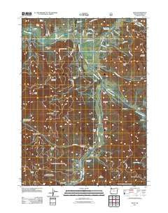 Ruch Oregon Historical topographic map, 1:24000 scale, 7.5 X 7.5 Minute, Year 2011