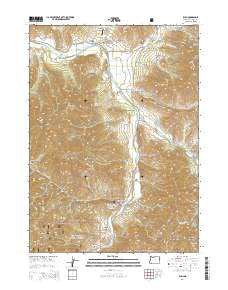 Ruch Oregon Current topographic map, 1:24000 scale, 7.5 X 7.5 Minute, Year 2014