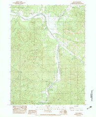 Ruch Oregon Historical topographic map, 1:24000 scale, 7.5 X 7.5 Minute, Year 1983