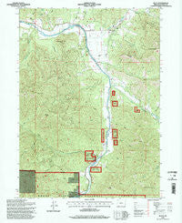 Ruch Oregon Historical topographic map, 1:24000 scale, 7.5 X 7.5 Minute, Year 1996