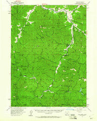 Ruch Oregon Historical topographic map, 1:62500 scale, 15 X 15 Minute, Year 1954