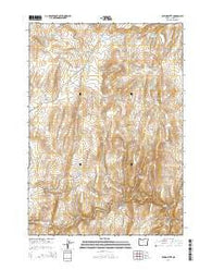 Rufino Butte Oregon Current topographic map, 1:24000 scale, 7.5 X 7.5 Minute, Year 2014