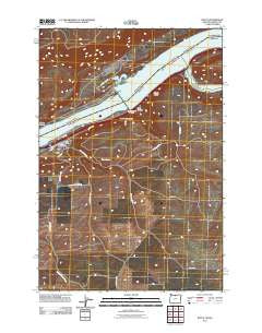Rufus Oregon Historical topographic map, 1:24000 scale, 7.5 X 7.5 Minute, Year 2011