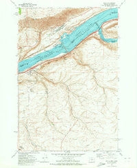 Rufus Oregon Historical topographic map, 1:24000 scale, 7.5 X 7.5 Minute, Year 1971