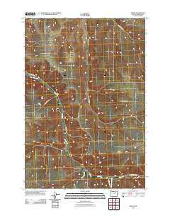 Ruggs Oregon Historical topographic map, 1:24000 scale, 7.5 X 7.5 Minute, Year 2011
