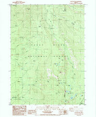 Rustler Peak Oregon Historical topographic map, 1:24000 scale, 7.5 X 7.5 Minute, Year 1985