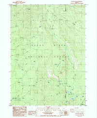 Rustler Peak Oregon Historical topographic map, 1:24000 scale, 7.5 X 7.5 Minute, Year 1985