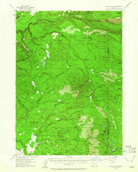 Rustler Peak Oregon Historical topographic map, 1:62500 scale, 15 X 15 Minute, Year 1955