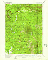 Rustler Peak Oregon Historical topographic map, 1:62500 scale, 15 X 15 Minute, Year 1955