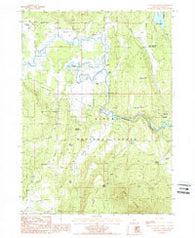 S'Ocholis Canyon Oregon Historical topographic map, 1:24000 scale, 7.5 X 7.5 Minute, Year 1988