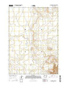 Sacramento Butte Oregon Current topographic map, 1:24000 scale, 7.5 X 7.5 Minute, Year 2014