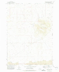 Saddle Butte Oregon Historical topographic map, 1:24000 scale, 7.5 X 7.5 Minute, Year 1972