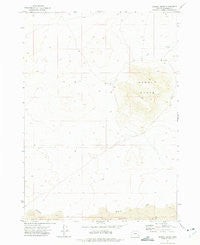 Saddle Butte Oregon Historical topographic map, 1:24000 scale, 7.5 X 7.5 Minute, Year 1972