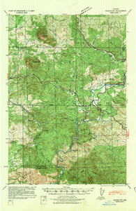 Saddle Mountain Oregon Historical topographic map, 1:62500 scale, 15 X 15 Minute, Year 1939