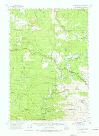 Saddle Mountain Oregon Historical topographic map, 1:62500 scale, 15 X 15 Minute, Year 1955