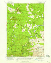 Saddle Mountain Oregon Historical topographic map, 1:62500 scale, 15 X 15 Minute, Year 1955