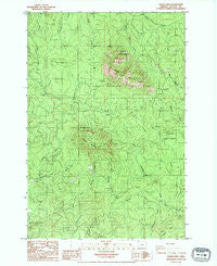 Saddle Mtn Oregon Historical topographic map, 1:24000 scale, 7.5 X 7.5 Minute, Year 1984