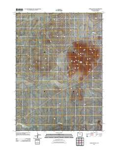 Saddle Butte Oregon Historical topographic map, 1:24000 scale, 7.5 X 7.5 Minute, Year 2011