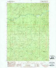 Saddleblanket Mountain Oregon Historical topographic map, 1:24000 scale, 7.5 X 7.5 Minute, Year 1986