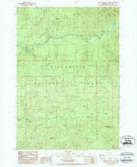 Saddleblanket Mountain Oregon Historical topographic map, 1:24000 scale, 7.5 X 7.5 Minute, Year 1986