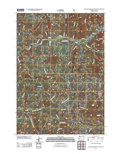 Saddleblanket Mountain Oregon Historical topographic map, 1:24000 scale, 7.5 X 7.5 Minute, Year 2011